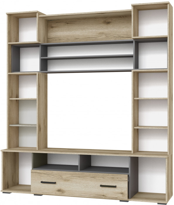 Гостиная Оскар-18 ОГЦС-1, Дуб делано/Графит серый