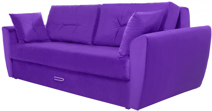 Диван-кровать Амстердам Люкс, 160х195, еврокнижка, независимый пружинный блок, велюр, фиолетовый