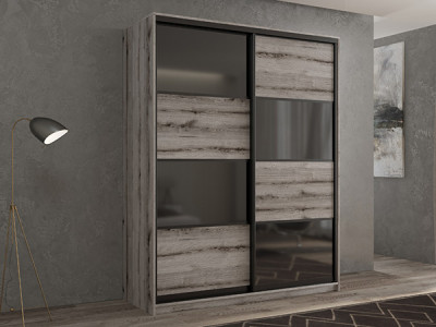 Шкаф-купе Кааппи 13 Эвок Окаменелый 110х60х230 см