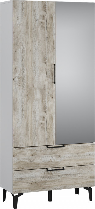 Модульная прихожая Чикаго, набор 2, Дуб юкон/Белый