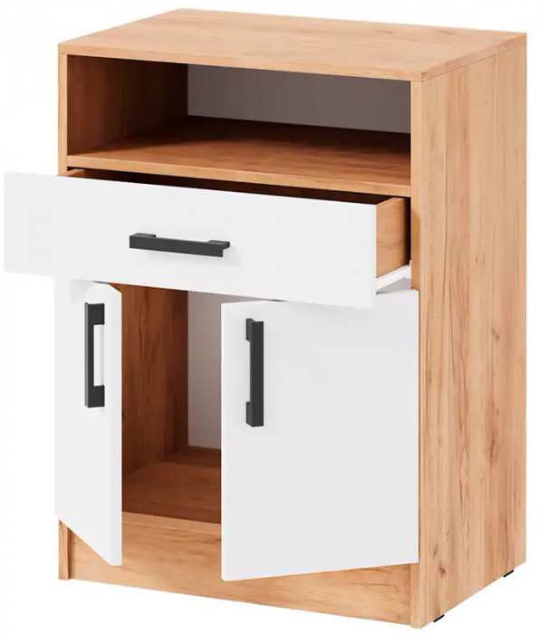 мс для прихожей Вега ТБ-1 дуб крафт золотой/белый