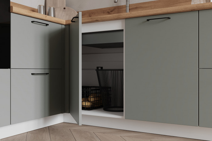 КГ Угловой 1500х3150 (без пм) Эмаль, Олива  Арника РМ в.2