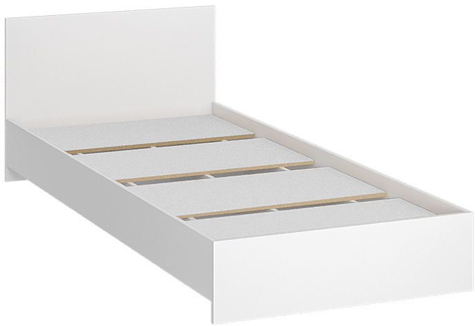 Кровать 80х200 с основанием ЛДСП Ронда КР-080, белый