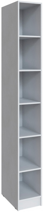 Шкаф Мадрид, композиция 17, Белый/Ателье светлое