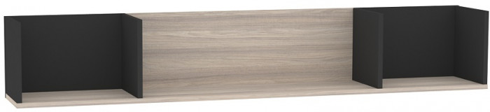 Полка навесная Аурелио 14, антрацит