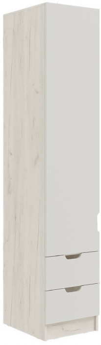 Модульная детская Юниор-4, композиция 1 (Шарли бриз, Крафт белый)