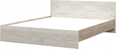 КР 558 Бася ЛДСП кровать 1600 дуб крафт серый/дуб крафт белый