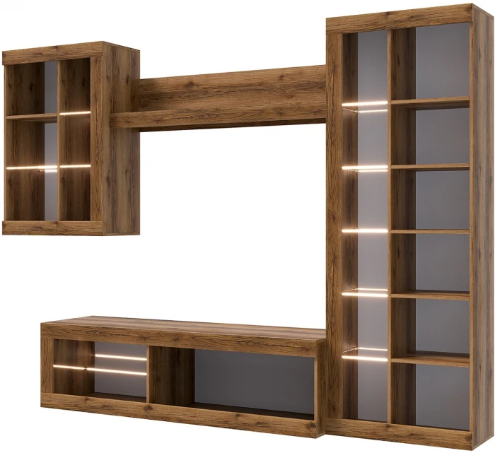 Прага Модульная Гостиная, вариант №5, делано/Графит