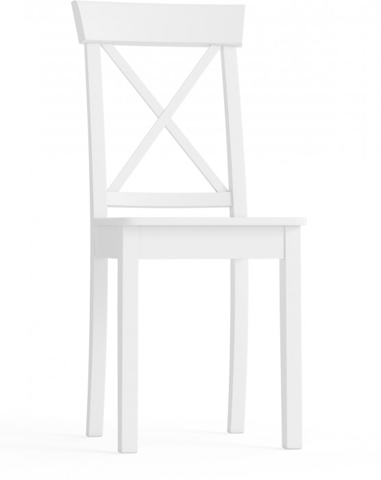 Стул Мебель--24 разборный Гольф-14, цвет белый, деревянное сиденье белое, ШхГхВ 41х42х95 см., от пола до верха сиденья 47 см.
