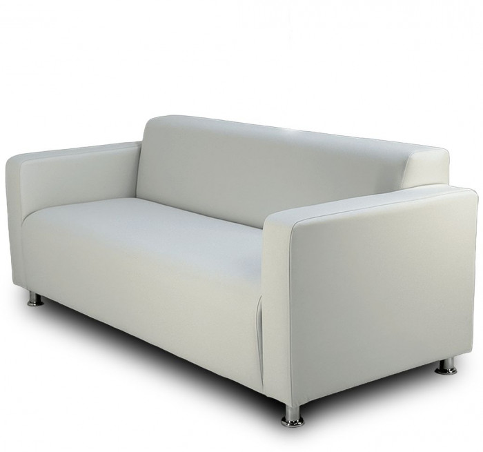 Диван прямой Томи, 200 см, экокожа, белый