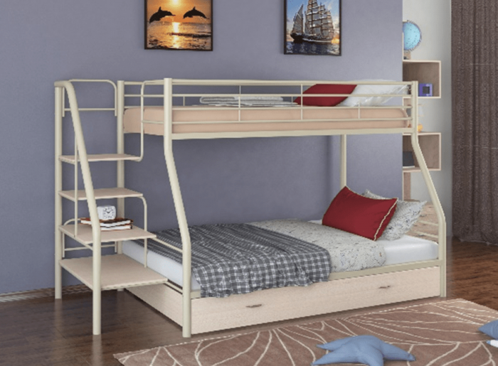 Двухъярусная кровать Толедо-1Я (Черный)