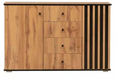 Комод Либерти 51.04 (опора h20) Дуб вотан/Черный