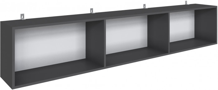 Набор мебели для подростковой "Мадрид", Графит серый