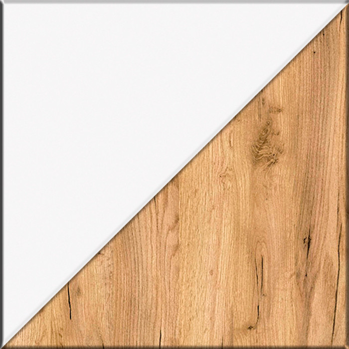 Остин Прихожая 68, белый шагрень/дуб крафт золотой