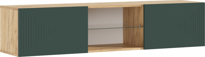 Флэш Модульная Гостиная, вариант №1, Браш мени грин/Дуб крафт