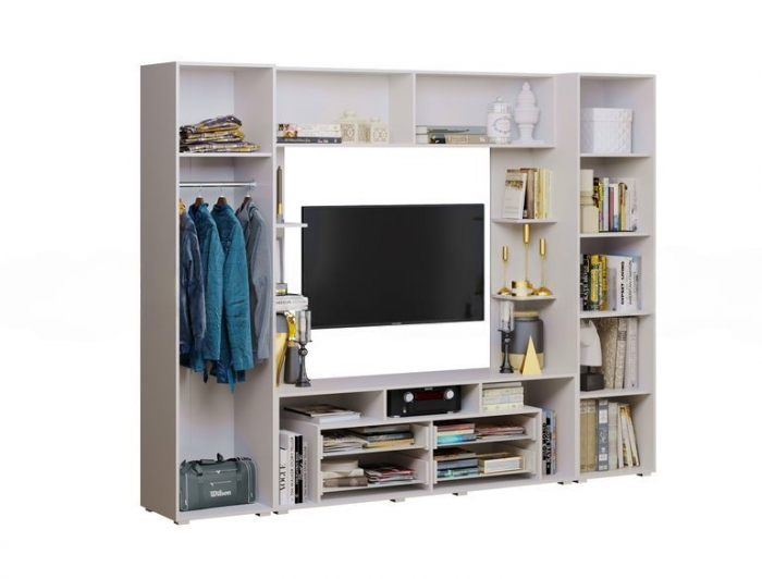 Гостиная Гармония Пластер блэк/белый