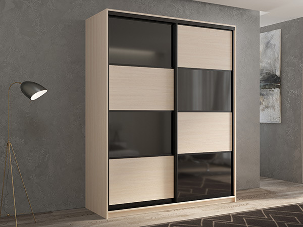 Шкаф-купе Кааппи 13 Дуб молочный 160х60х230 см