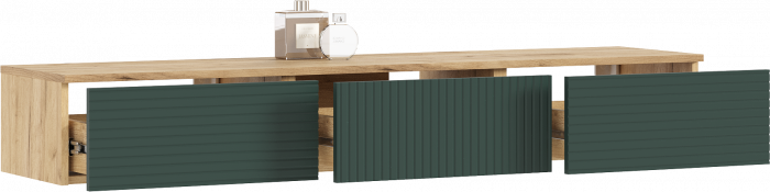 Флэш Модульная Гостиная, вариант №2, Браш мени грин/Дуб крафт