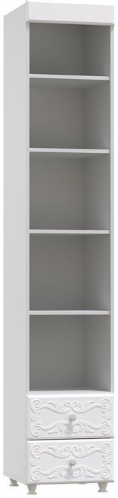 Стеллаж с ящиками Италия ИТ-38 гл. 410 белое дерево