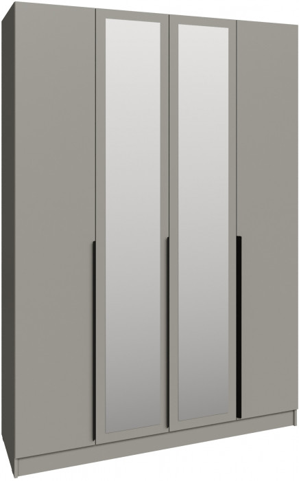 Шкаф Мадрид (1,6) с 6 ящ. внутри с зеркалом, Мокко