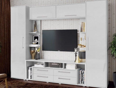 Гостиная Гармония Пластер бьянко/белый