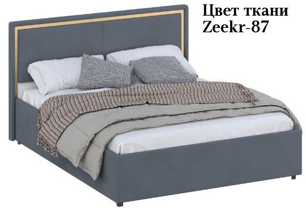 Кровать 160 с ортопед. основанием КР-431-М-16, Микровелюр Zeekr-87