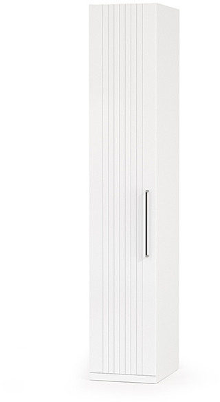 Валенсия Спальня 13.207 Шкаф-пенал, ЛДСП белый шагрень/МДФ белый шагрень