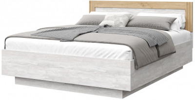 Кровать 120х200 с щитовым основанием "Каен" - Ледяное дерево/Артизан