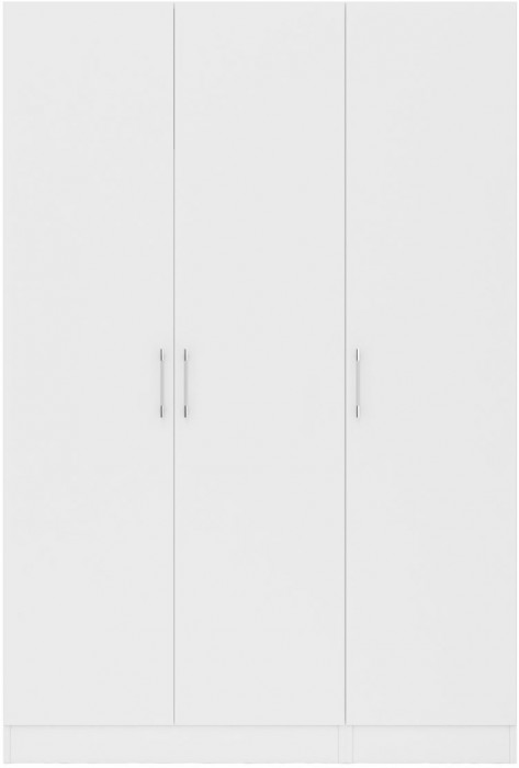 Шкаф 2-х створчатый + Пенал Стандарт, цвет белый, ШхГхВ 135х52х200 см., универсальная сборка