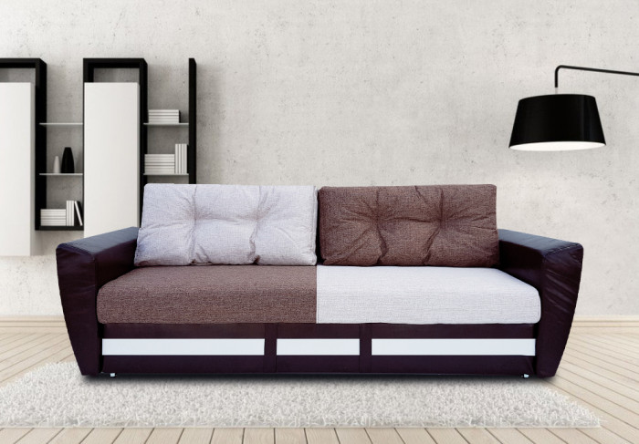 Диван еврокнижка Амстердам 160 рогожка комби