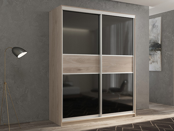 Шкаф-купе Кааппи 12 Кастелло Серый 160х45х230 см