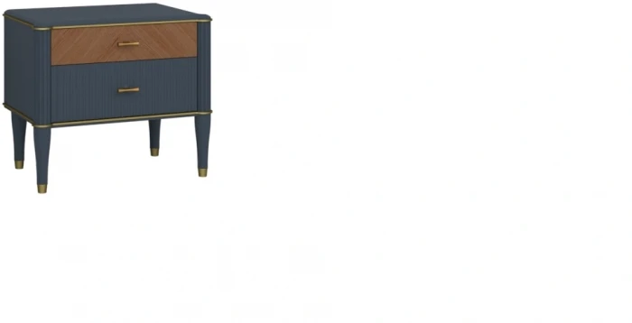 Тумба прикроватная "Тиволи" - Серый антрацит (лак)