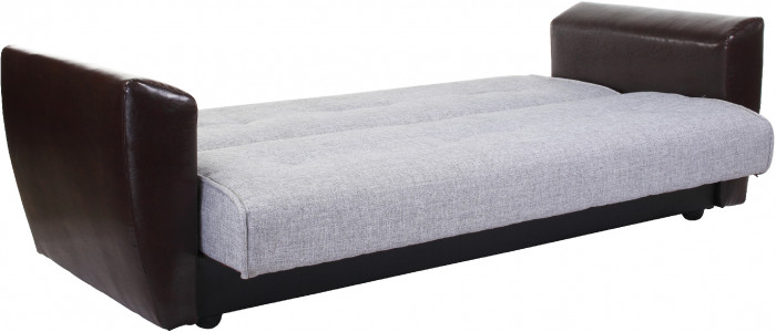 Диван книжка Амстердам 120 рогожка серая