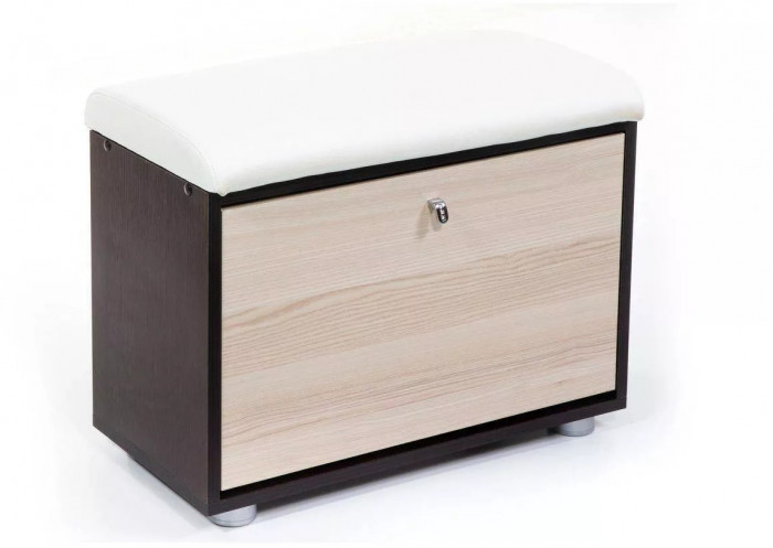 Обувница МС-1 венге/ясень шимо светлый/милк