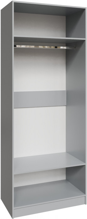 Шкаф Мадрид (0,9) с зеркалом, Камень серый