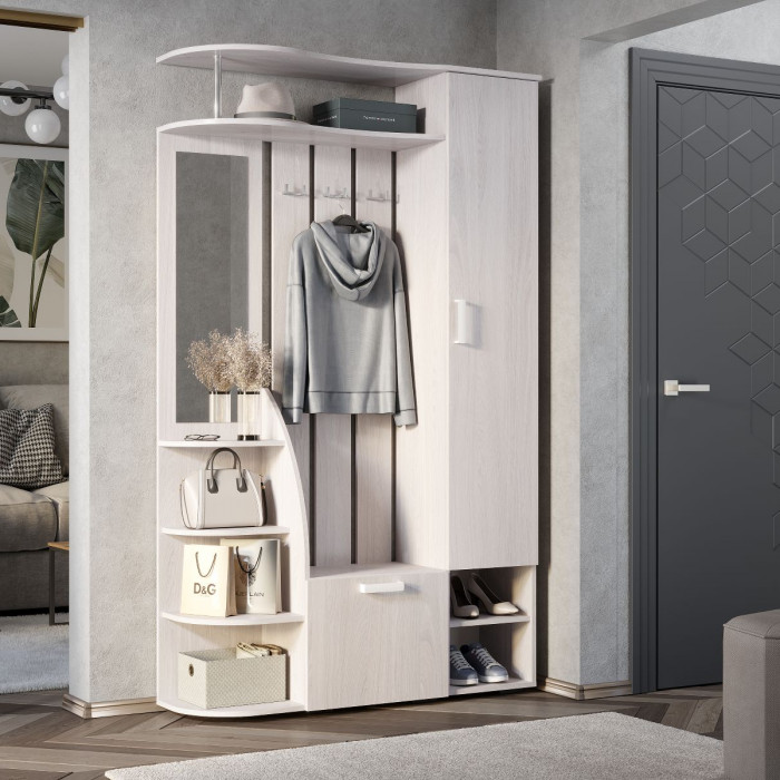 Прихожая "Анора" ПР-03 ясень белый