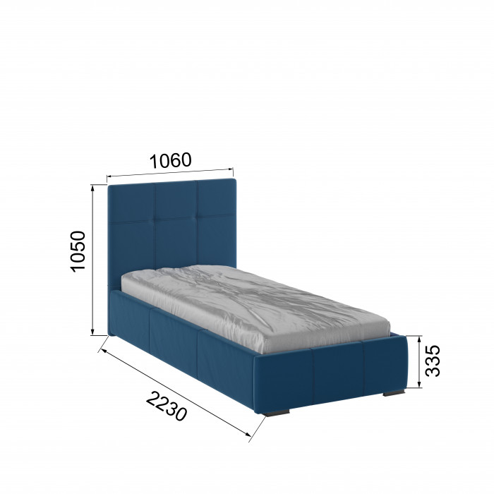 Рио Кровать интерьерная 900 атлантида квадрат, ПМ