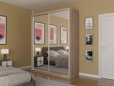 Шкаф-купе Лаурус 1 Сонома Светлый 120х45х220 см