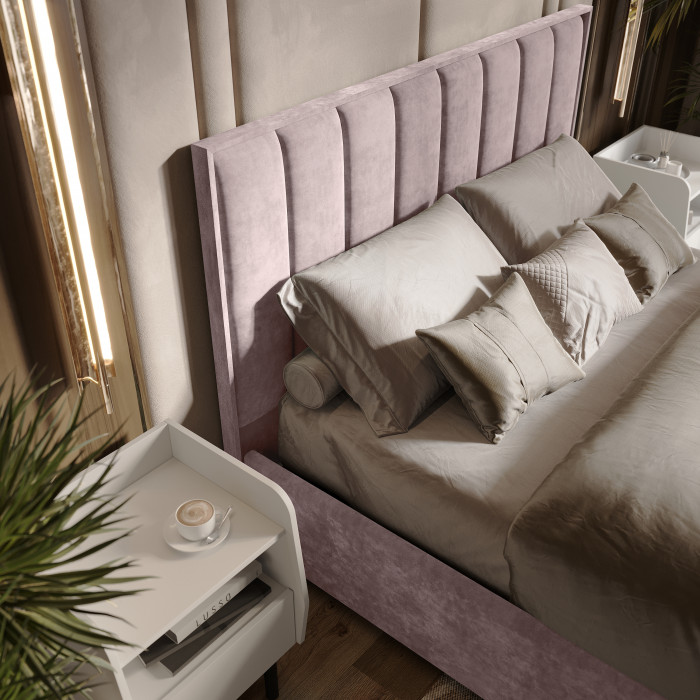 Кровать с подъемным механизмом Мирабель КР-11 (1,4м), Шарли пинк