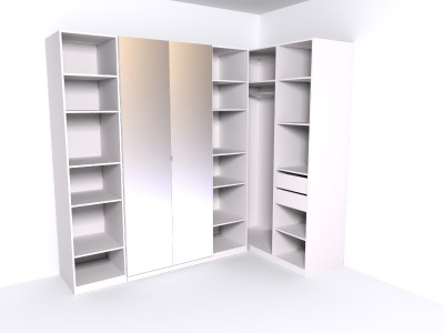 Гардеробная Рум. Комплект 3.2, белый