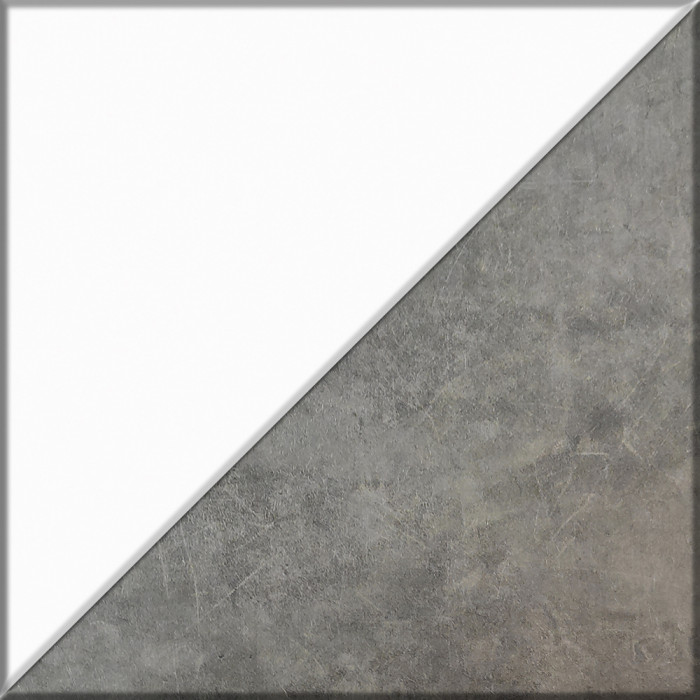 Кухня Мебель--24 ШВ600 Шкаф 60 см., цвет корпус белый/фасад МДФ бетон лофт графит, ШхГхВ 60х32х72 см.