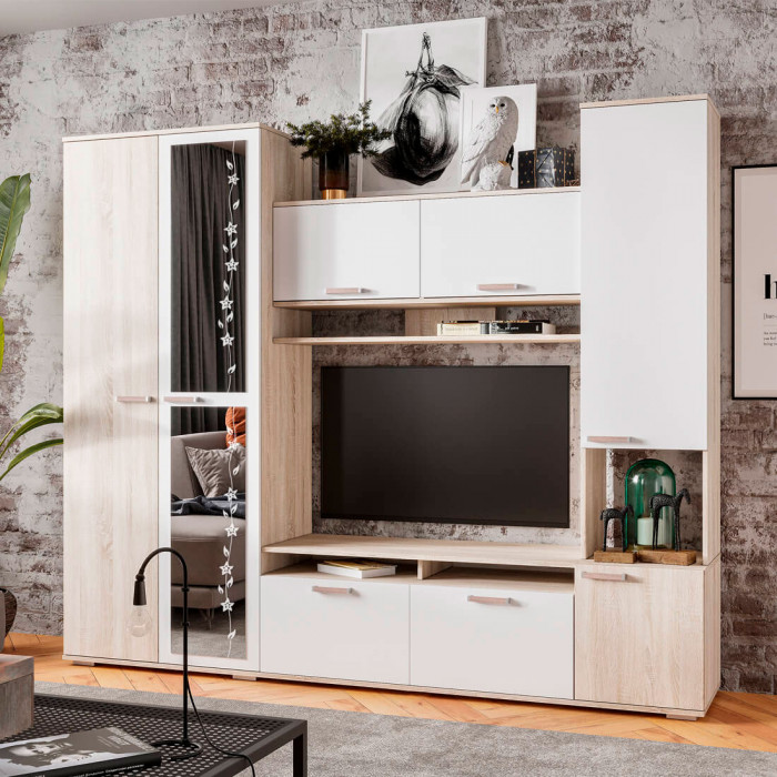 Гостиная "Лукас" дуб сонома/белый