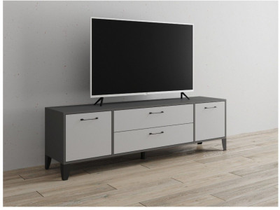 Тумба ТВ Парус-13 графит серый/камень серый