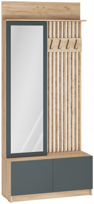 Вешалка Стоуби, дуб крафт/графит