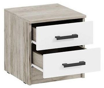 мс для спальни Ронда ТБ дуб крафт серый/белый