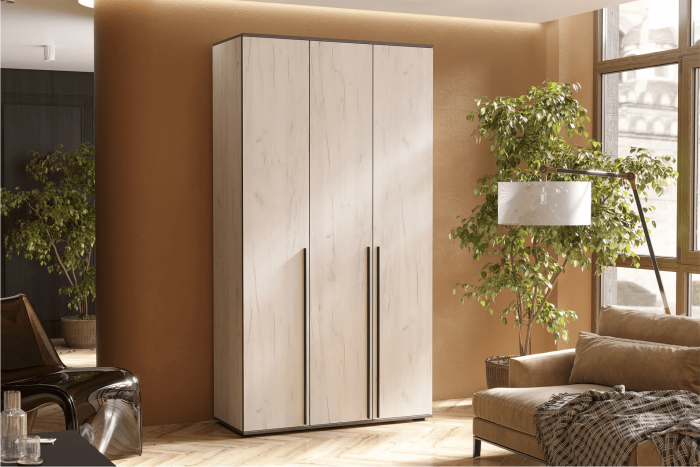 Норд Шкаф трехстворчатый 1200 Дуб Крафт