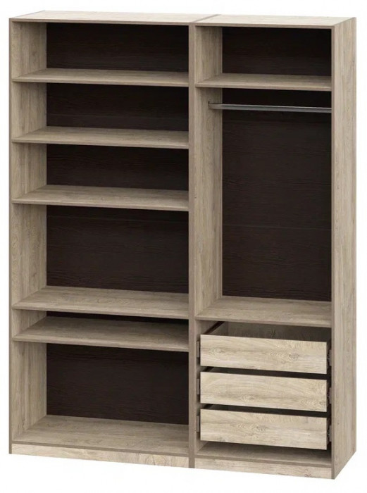 Шкаф без фасадов Этна 1.75 м. Комплект 6