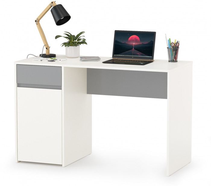 Торонто Компоновка № 04, белый шагрень/стальной серый