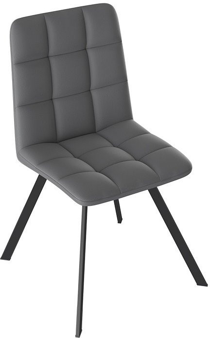 Бруно Стул (паук Т2) (Белый муар/Кожзам Серый)