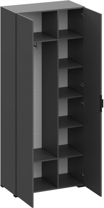 Ома Шкаф 2-х створчатый ШК-3627, Графит